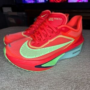 Nike Zoom Fly 6 Women's Running Shoes Bright Crimson/Lime Blast, Size 5.5